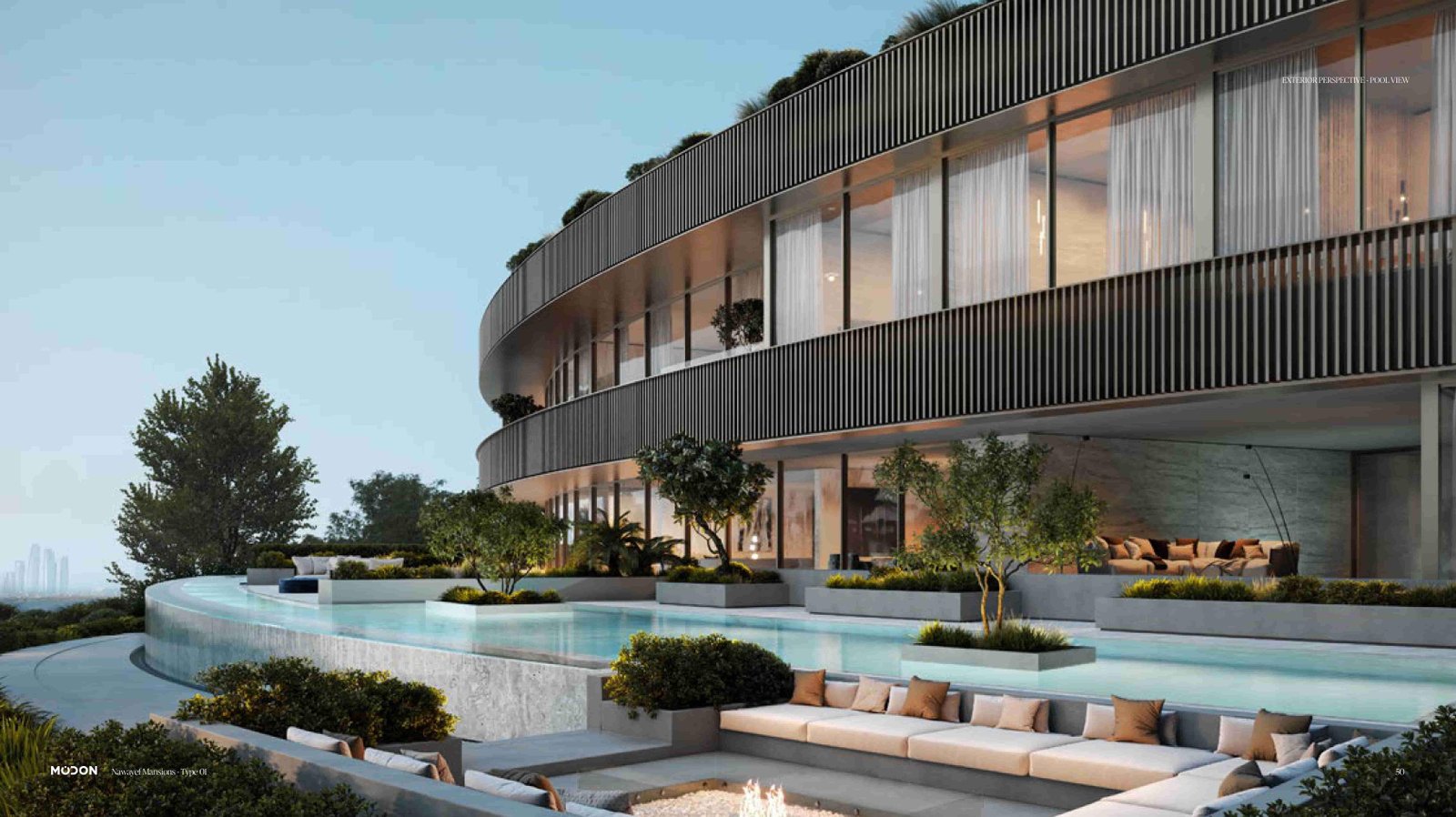 Hudayriyat Hill Abu Dhabi luxury hillside master development with panoramic sea views and elevated villas
